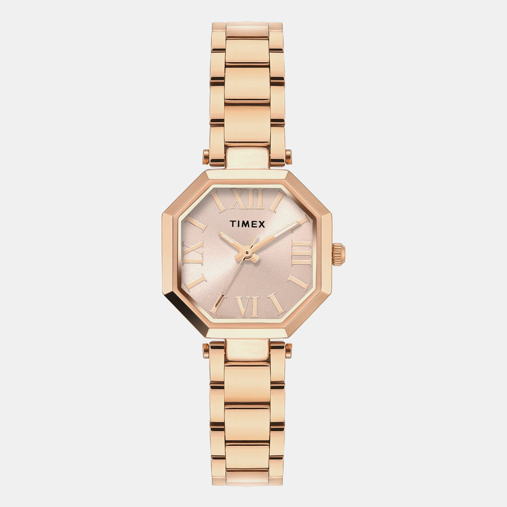 Trendline Women Quartz Rose Gold Dial Analog Stainless Steel Watch TWEL26903