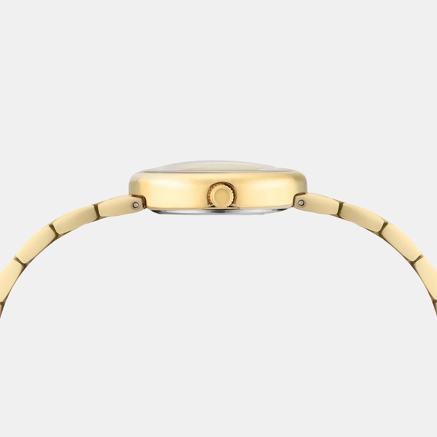 Trendline Women Quartz Champagne Dial Analog Stainless Steel Watch TWEL27100