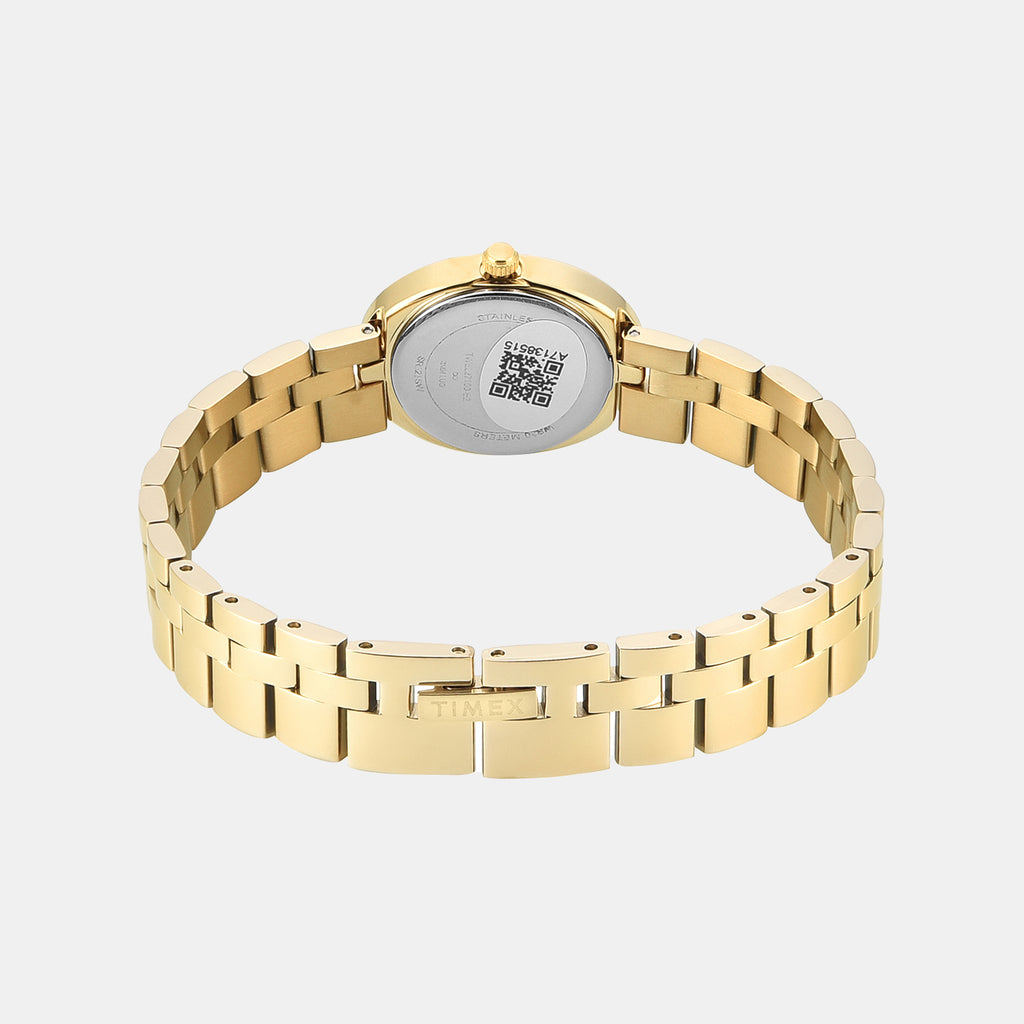 Trendline Women Quartz Champagne Dial Analog Stainless Steel Watch TWEL27100