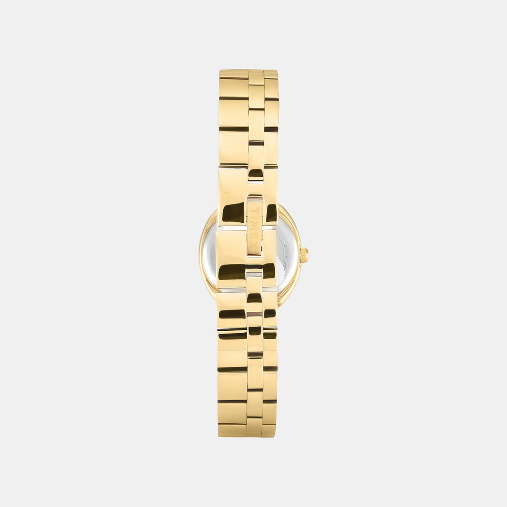 Trendline Women Quartz Champagne Dial Analog Stainless Steel Watch TWEL27100