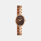 Trendline Women Quartz Brown Dial Analog Stainless Steel Watch TWEL27102