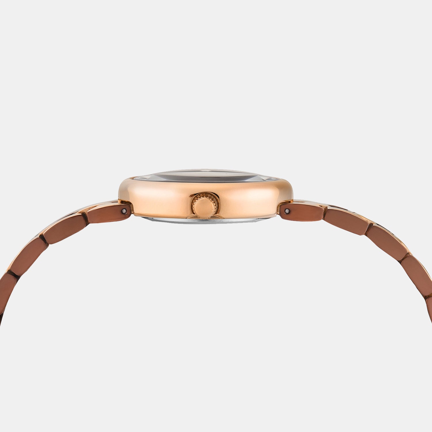 Trendline Women Quartz Brown Dial Analog Stainless Steel Watch TWEL27102
