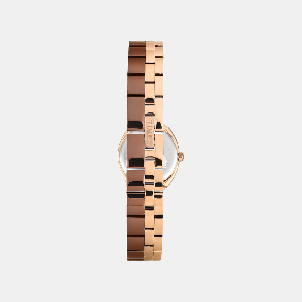 Trendline Women Quartz Brown Dial Analog Stainless Steel Watch TWEL27102
