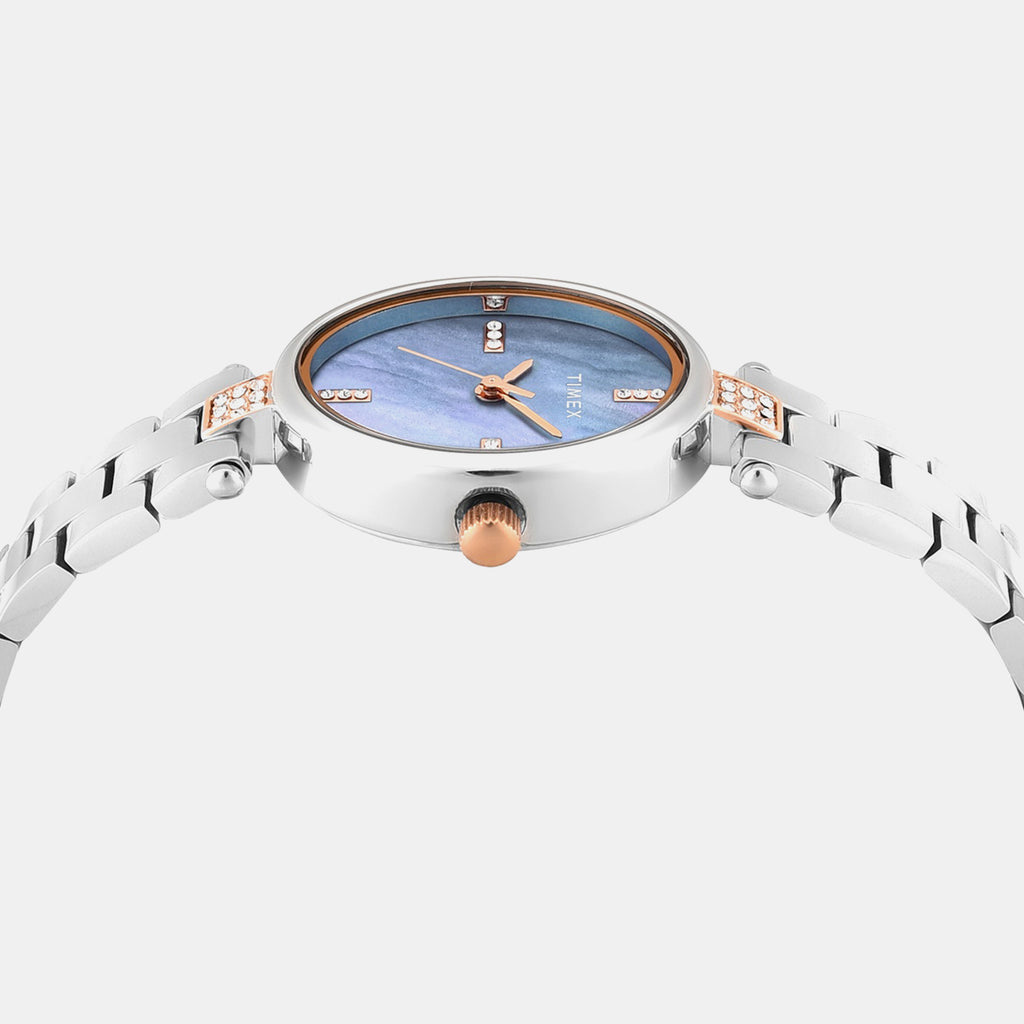 Trendline Women Quartz Mother Of Pearl Dial Analog Brass Watch TWEL27201