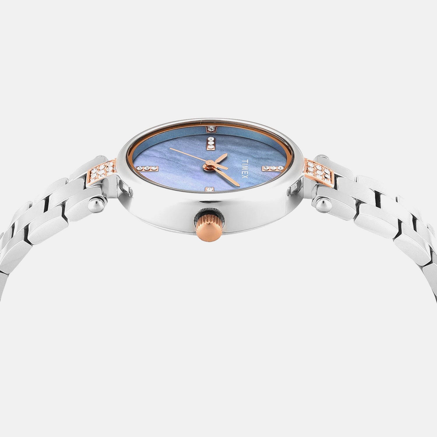 Trendline Women Quartz Mother Of Pearl Dial Analog Brass Watch TWEL27201