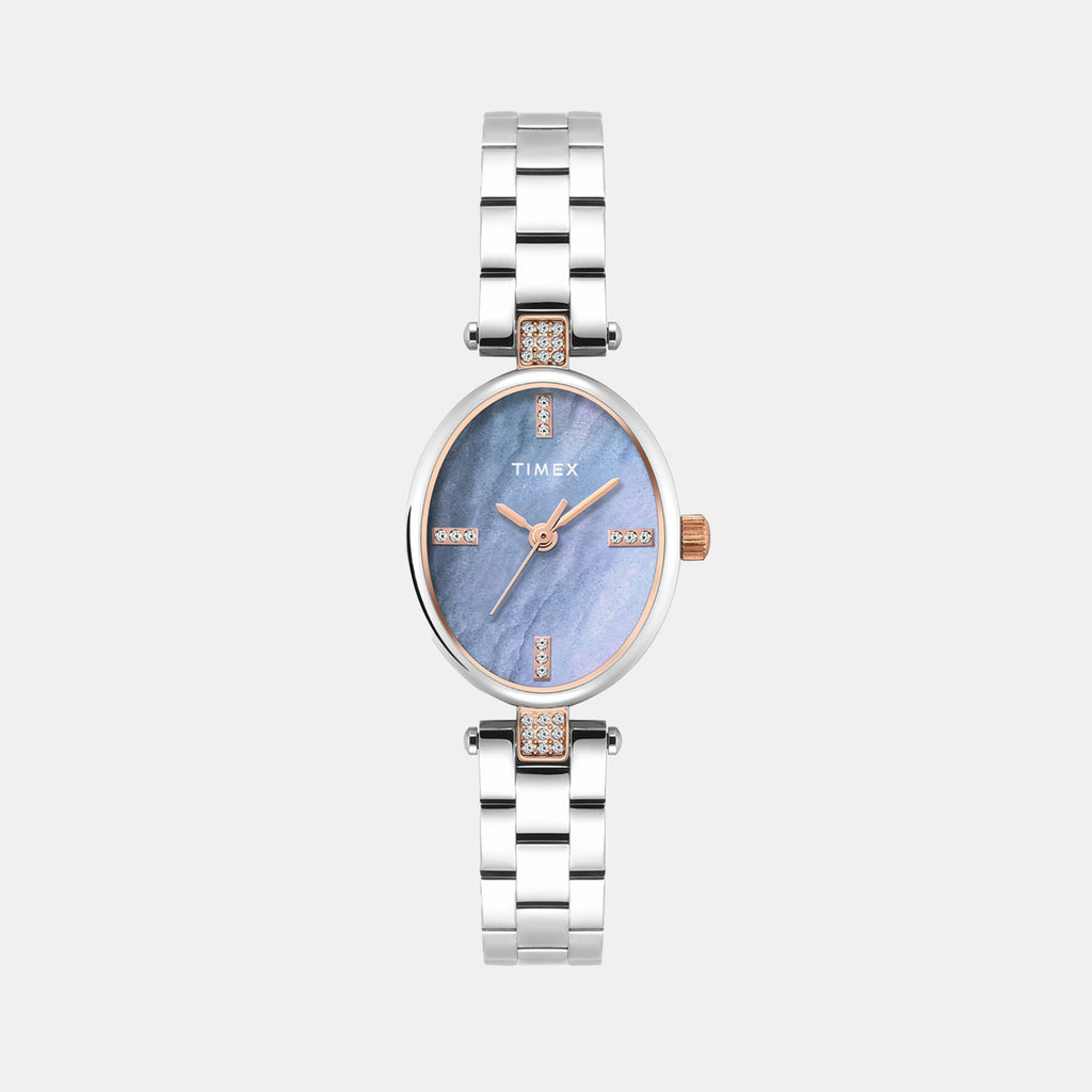 Trendline Women Quartz Mother Of Pearl Dial Analog Brass Watch TWEL27201
