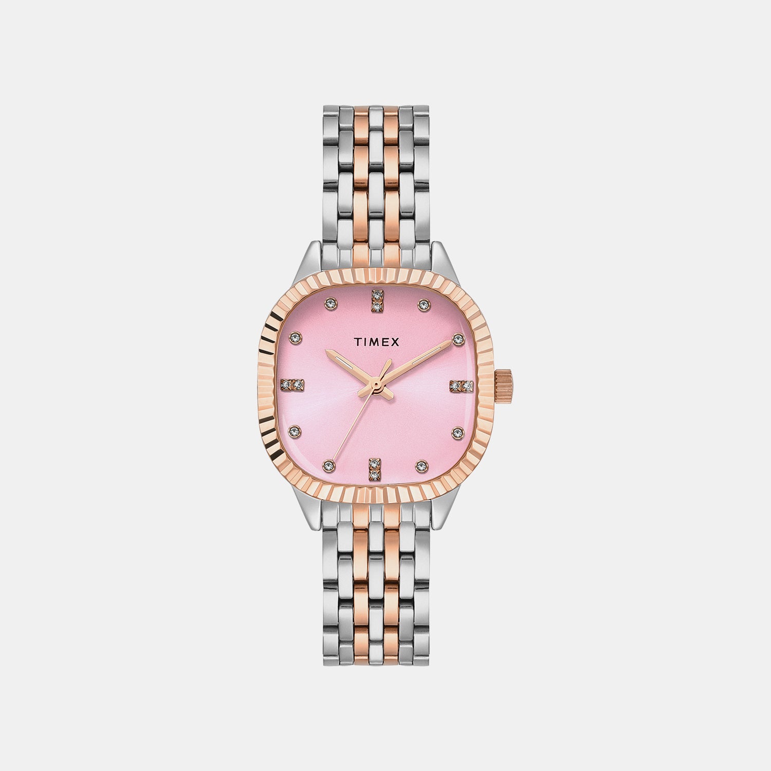 Trendline Women Quartz Pink Dial Analog Stainless Steel Watch TWEL27302
