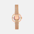Fria Women Quartz Mother Of Pearl Dial Analog Mesh Watch TWEL27803