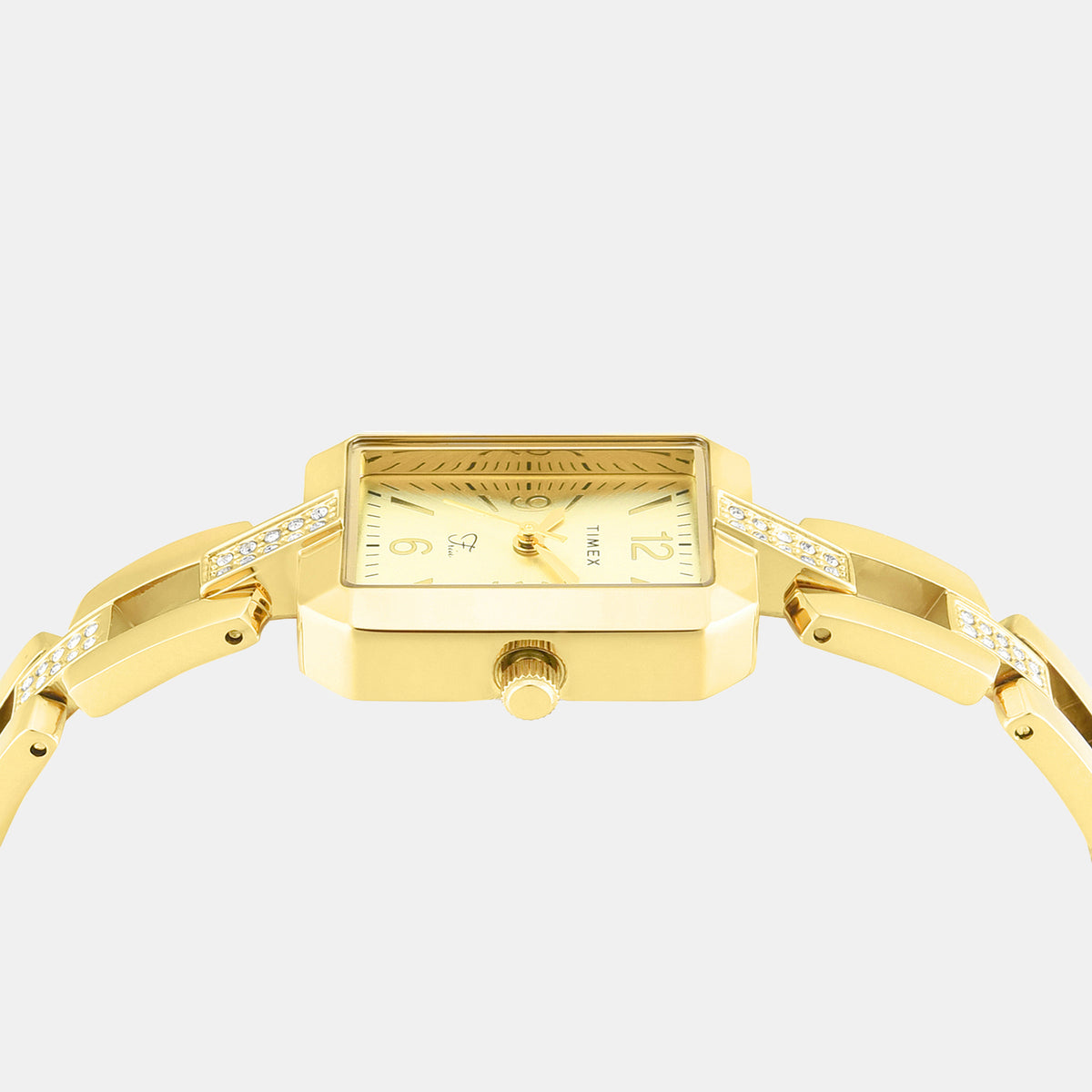 Fria Women Quartz Champagne Dial Analog Brass Watch TWEL27900