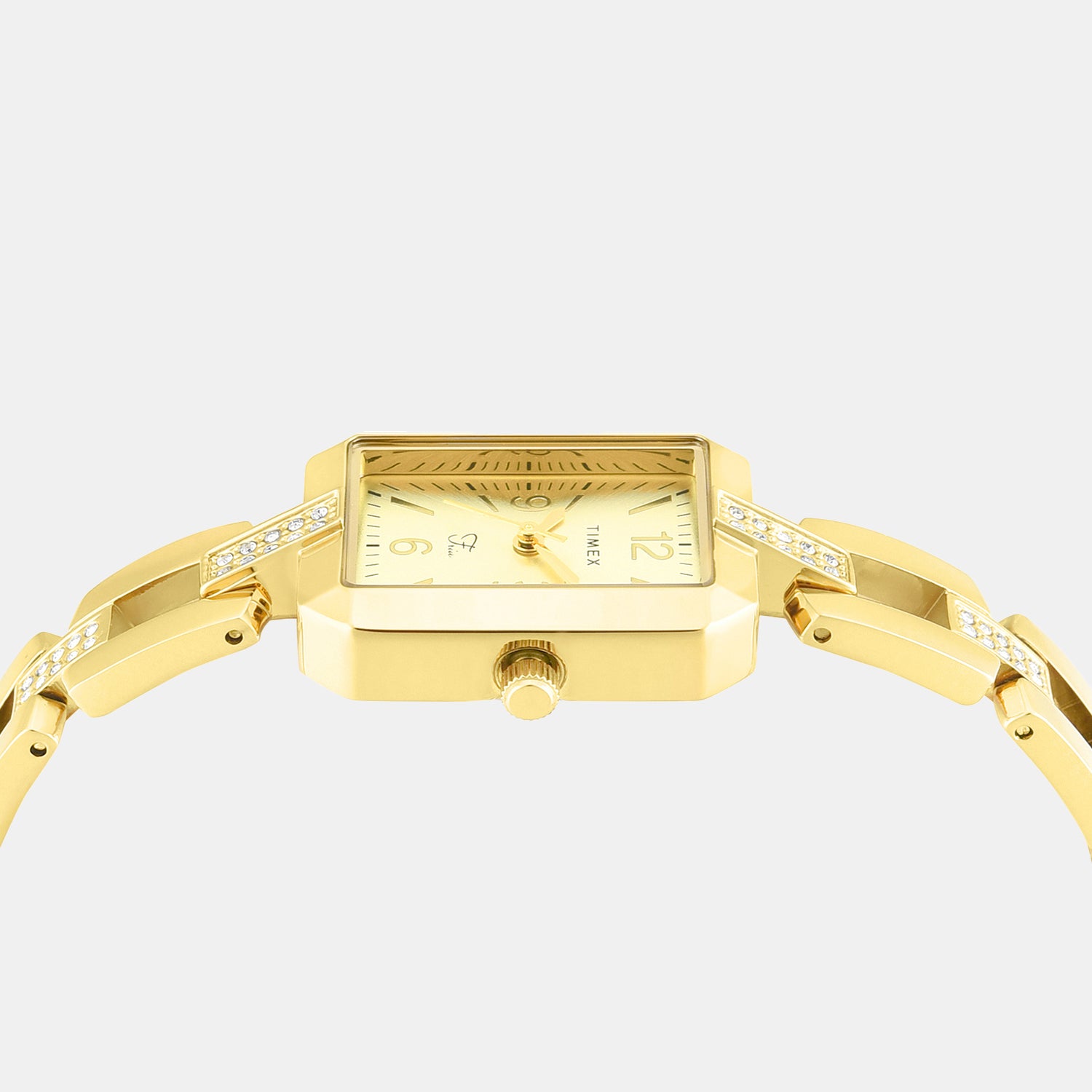 Fria Women Quartz Champagne Dial Analog Brass Watch TWEL27900