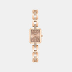 Fria Women Quartz Brown Dial Analog Brass Watch TWEL27901