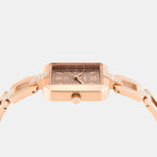 Fria Women Quartz Brown Dial Analog Brass Watch TWEL27901