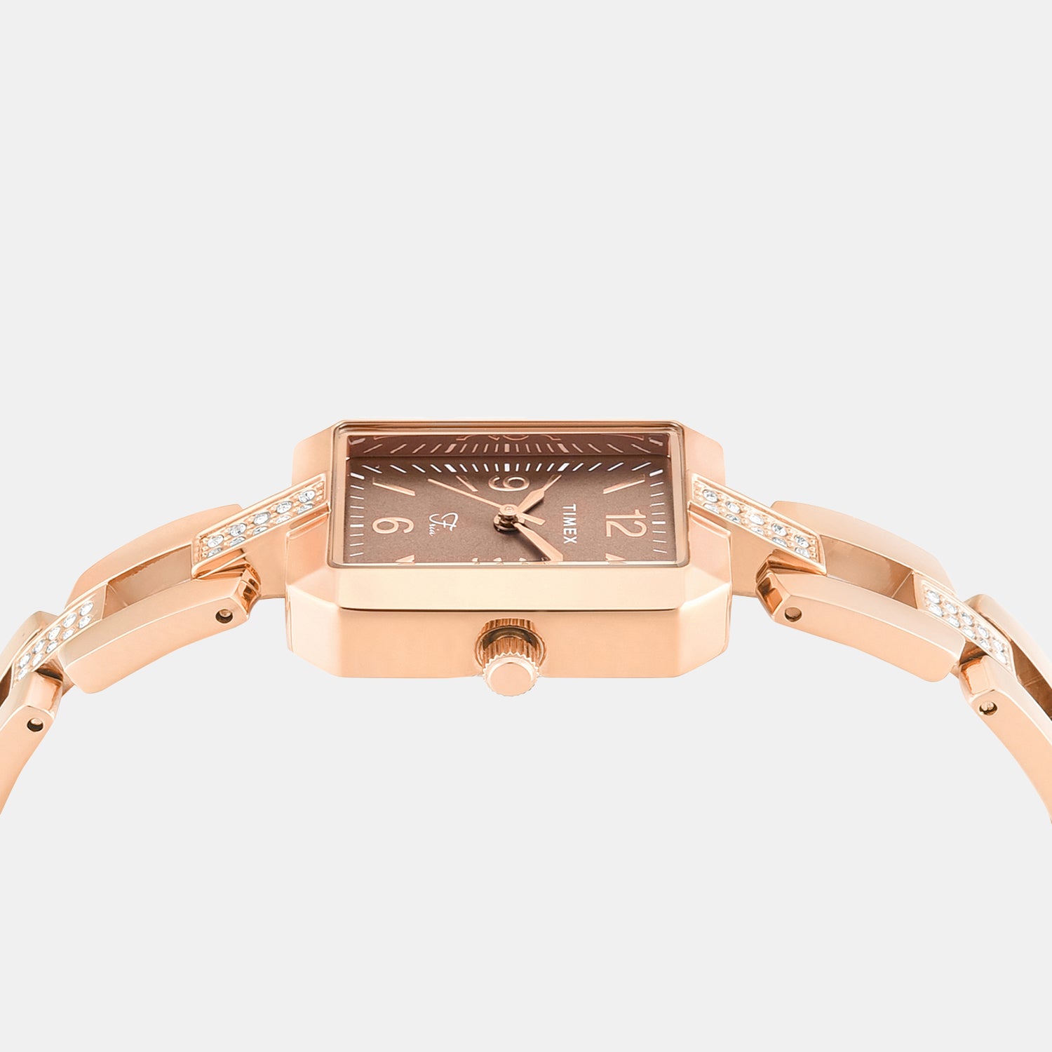 Fria Women Quartz Brown Dial Analog Brass Watch TWEL27901