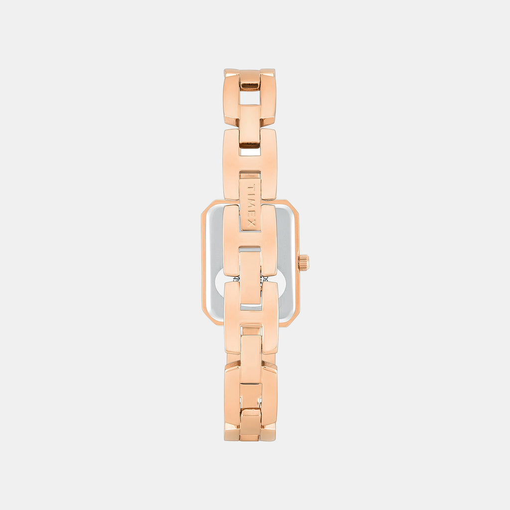 Fria Women Quartz Brown Dial Analog Brass Watch TWEL27901