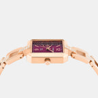 Fria Women Quartz Purple Dial Analog Brass Watch TWEL27902
