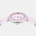 Fria Women Quartz Pink Dial Analog Stainless Steel Watch TWEL28000