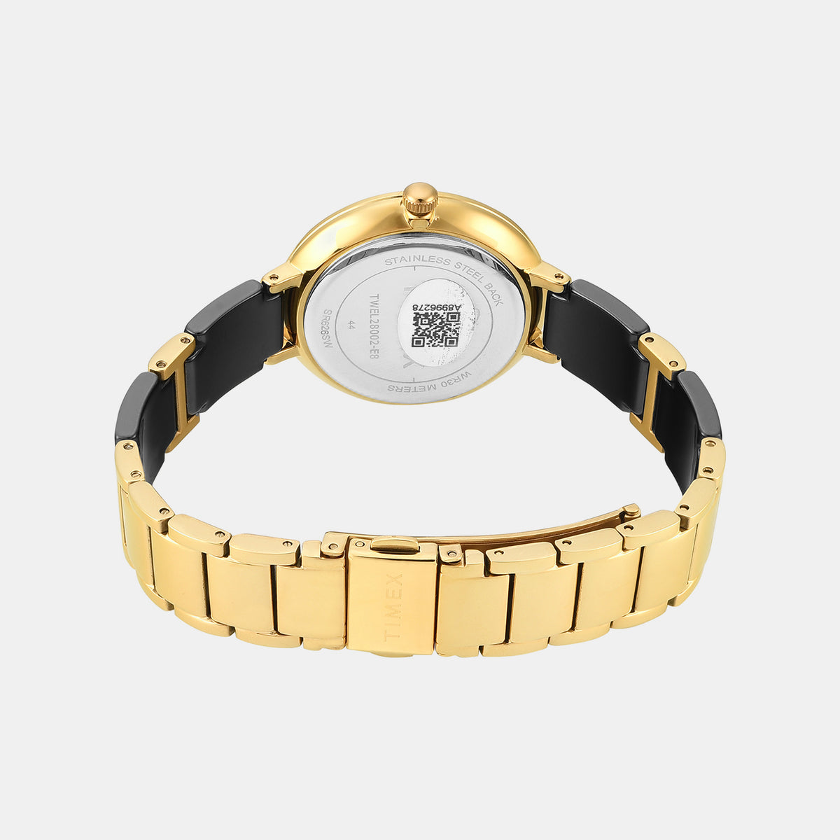 Fria Women Quartz Black Dial Analog Stainless Steel Watch TWEL28002