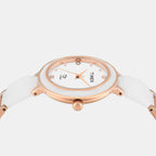 Fria Women Quartz White Dial Analog Stainless Steel Watch TWEL28003