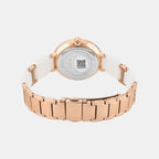 Fria Women Quartz White Dial Analog Stainless Steel Watch TWEL28003
