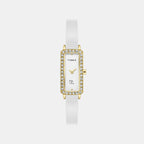 Fria Women Quartz White Dial Analog Ceramic Watch TWEL28101