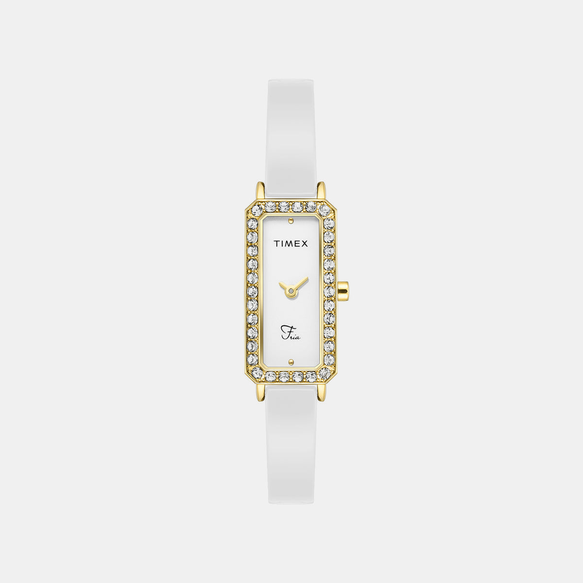 Fria Women Quartz White Dial Analog Ceramic Watch TWEL28101