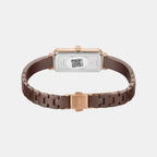 Fria Women Quartz Brown Dial Analog Ceramic Watch TWEL28103