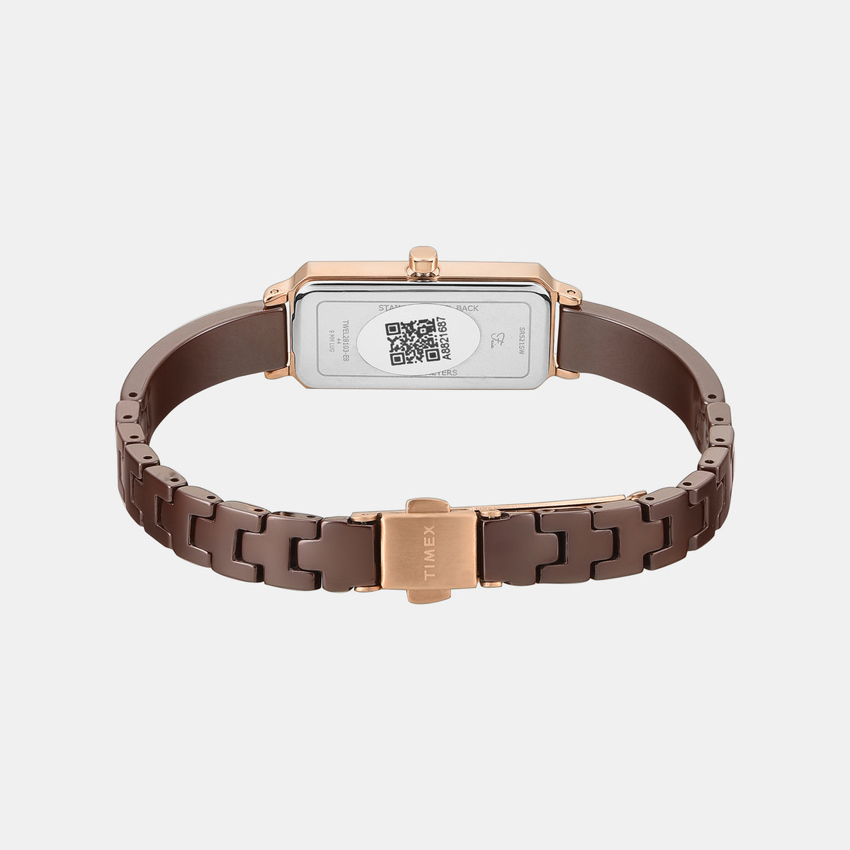 Fria Women Quartz Brown Dial Analog Ceramic Watch TWEL28103