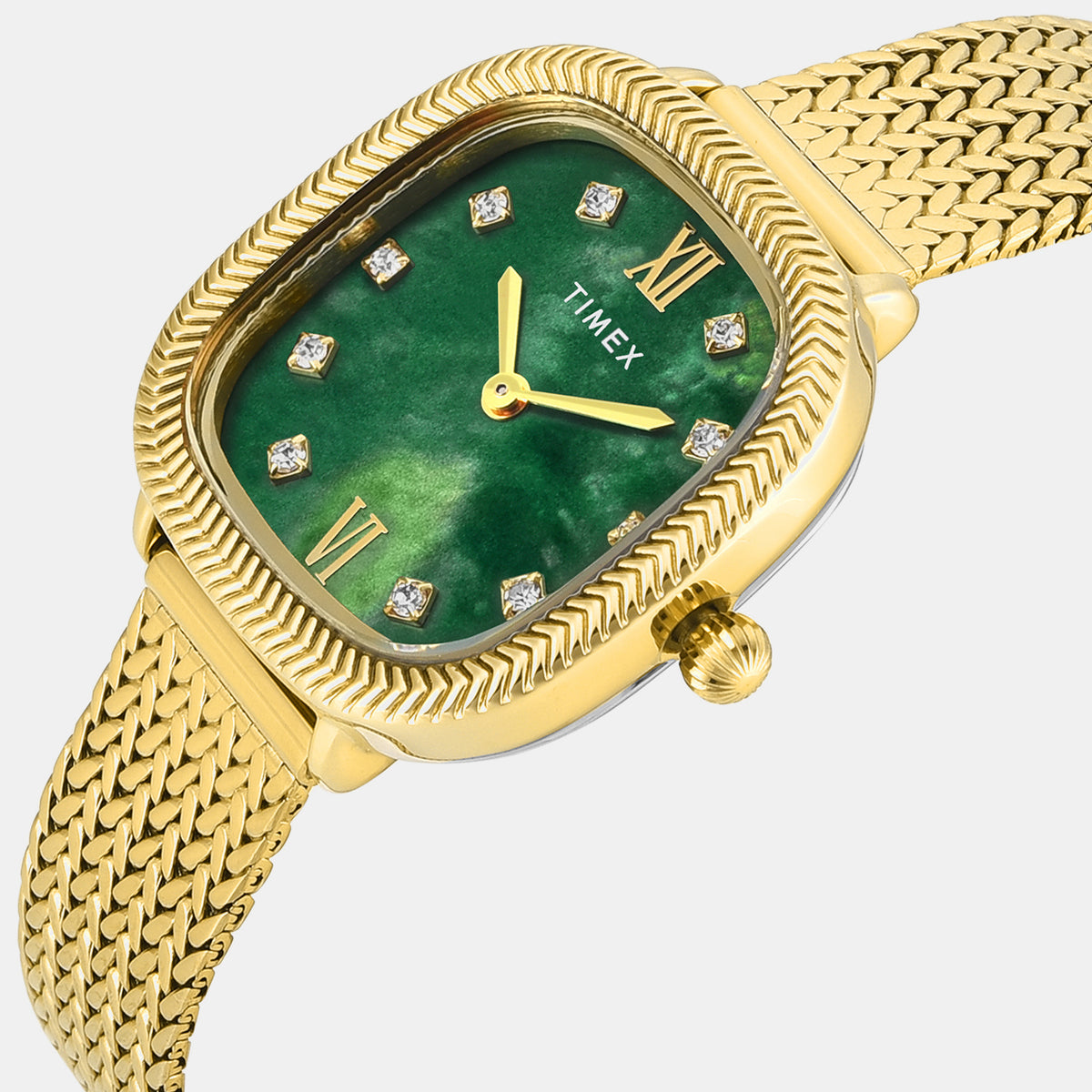 Trendline Women Quartz Mother Of Pearl Dial Analog Mesh Watch TWEL28600