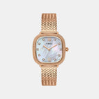 Trendline Women Quartz Mother Of Pearl Dial Analog Mesh Watch TWEL28602
