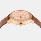 Trendline Women Quartz Rose Gold Dial Multi-Function Leather Watch TWEL29000