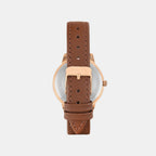 Trendline Women Quartz Rose Gold Dial Multi-Function Leather Watch TWEL29000