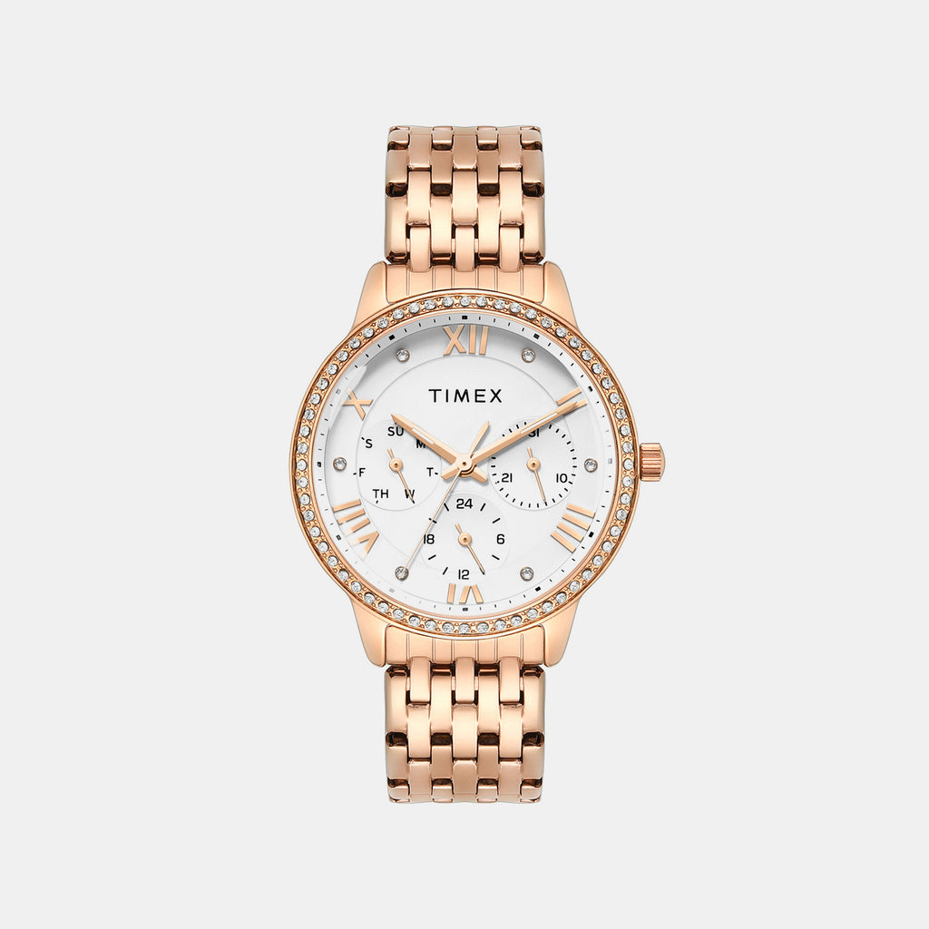 Trendline Women Quartz Silver Dial Multi-Function Stainless Steel Watch TWEL29001