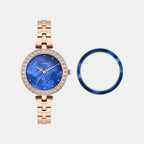 Fria Women Quartz Mother Of Pearl Dial Analog Brass Watch TWEL29200