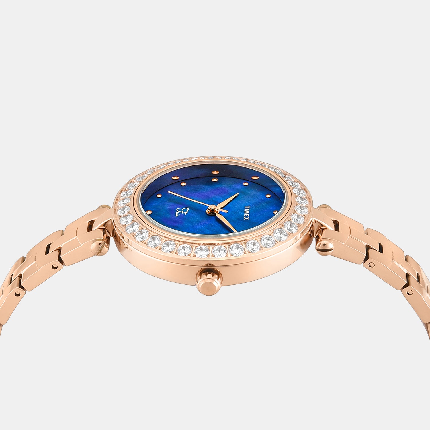 Fria Women Quartz Mother Of Pearl Dial Analog Brass Watch TWEL29200