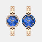 Fria Women Quartz Mother Of Pearl Dial Analog Brass Watch TWEL29200