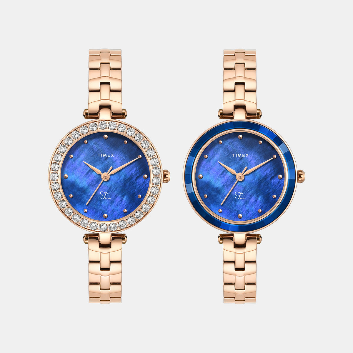 Fria Women Quartz Mother Of Pearl Dial Analog Brass Watch TWEL29200