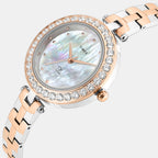 Fria Women Quartz Mother Of Pearl Dial Analog Brass Watch TWEL29202