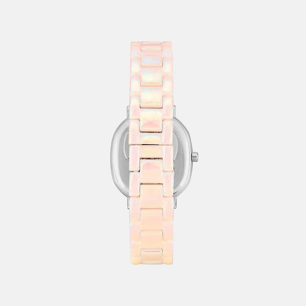 Fria Women Quartz Purple Dial Analog Watch Ceramic TWEL31200