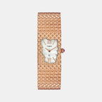 Fria Women Quartz Mother Of Pearl Dial Analog Stainless Steel Watch TWEL77702