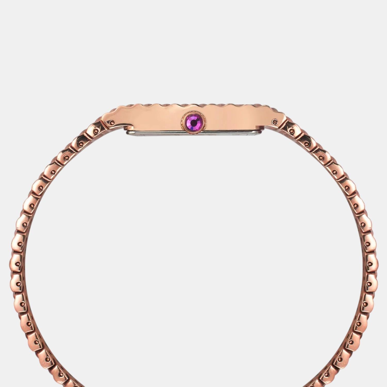 Fria Women Quartz Mother Of Pearl Dial Analog Stainless Steel Watch TWEL77702