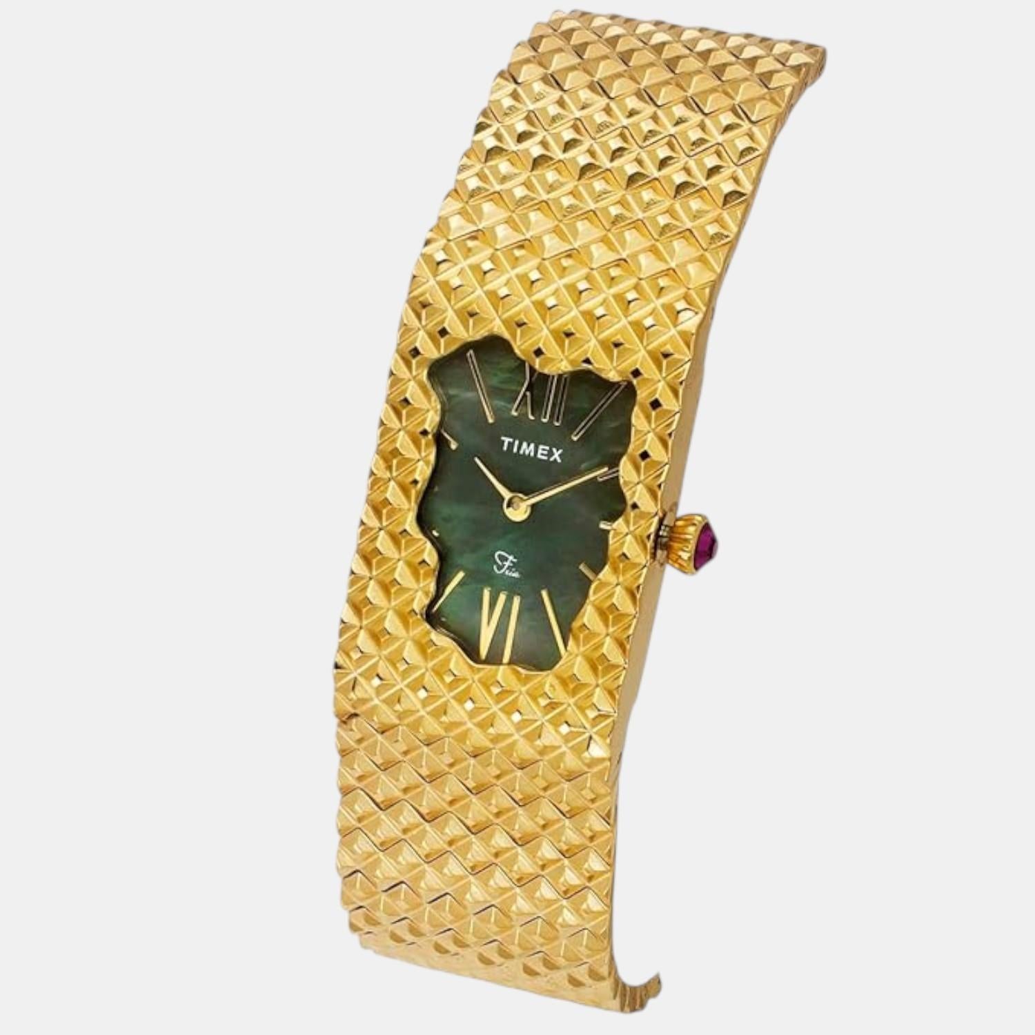 Fria Women Quartz Mother Of Pearl Dial Analog Stainless Steel Watch TWEL77706