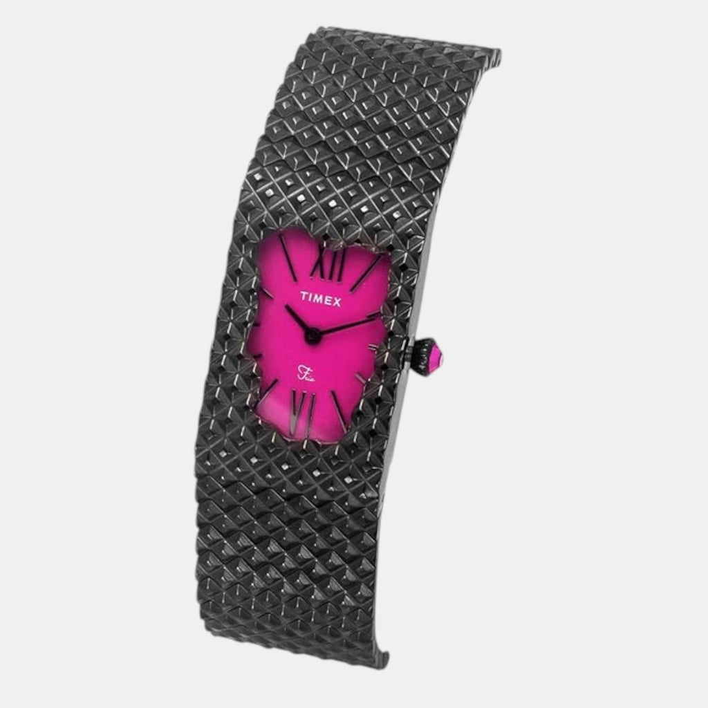 Fria Women Quartz Magenta Dial Analog Stainless Steel Watch TWEL77707