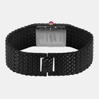 Fria Women Quartz Black Dial Analog Stainless Steel Watch TWEL77708