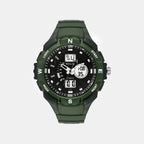 Men Quartz Black Dial Analog-Digital Resin Watch TWESK4603T