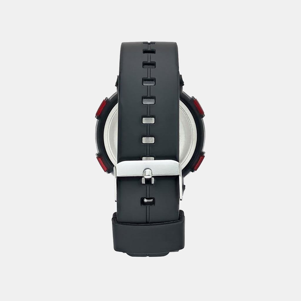 Men Quartz Black Dial Digital Silicone Watch TWESK6302T