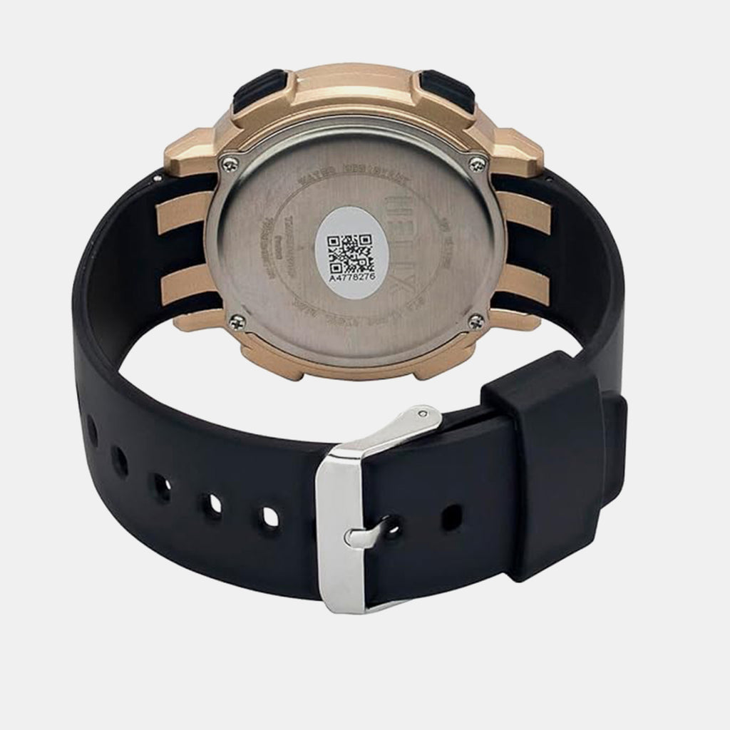 Men Quartz Grey Dial Digital Silicone Watch TWESK6403T