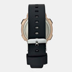 Men Quartz Grey Dial Digital Silicone Watch TWESK6403T
