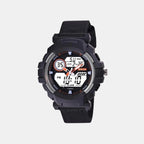 Men Quartz Black Dial Analog-Digital Nylon Watch TWESK6500T