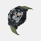 Men Quartz Black Dial Analog-Digital Nylon Watch TWESK6501T