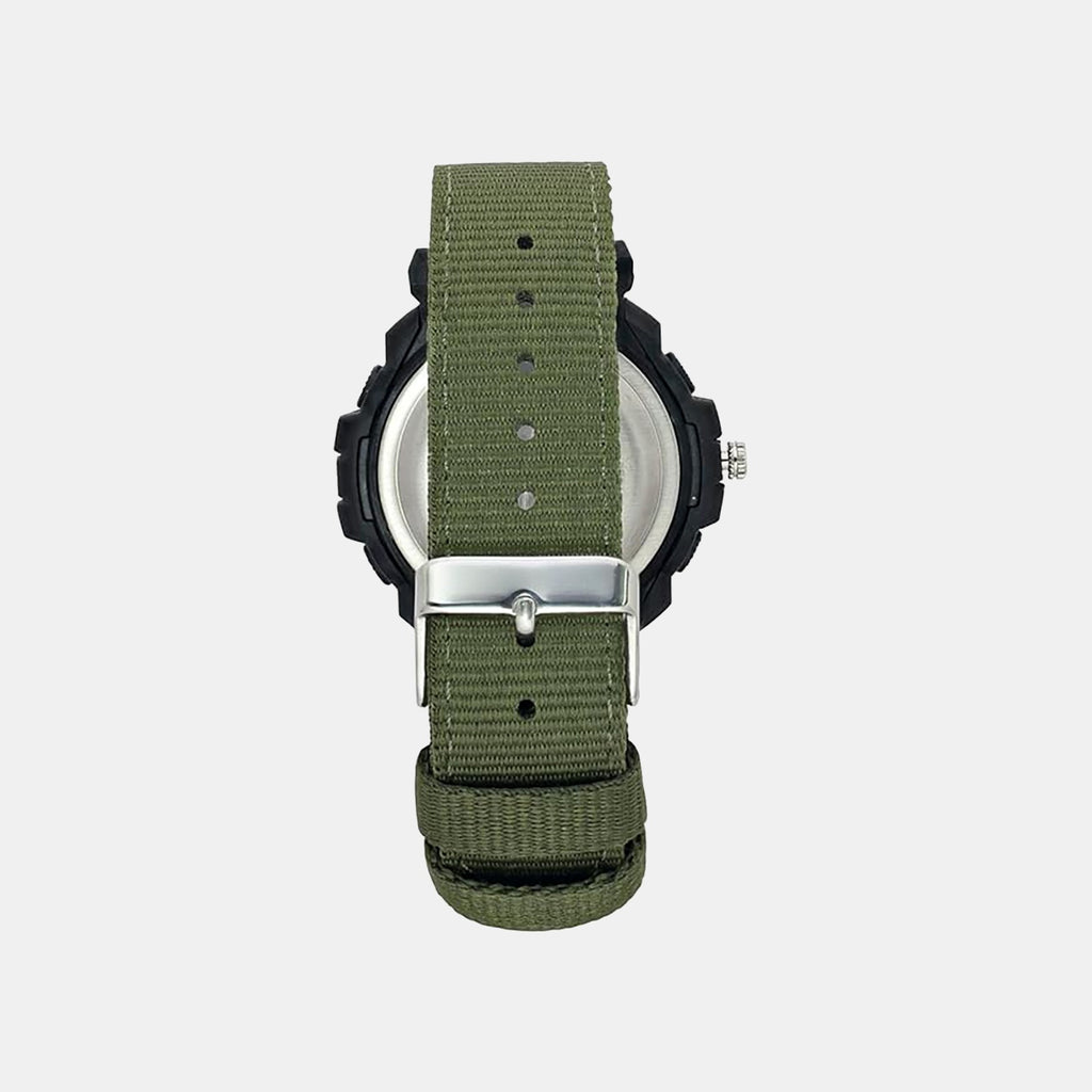Men Quartz Black Dial Analog-Digital Nylon Watch TWESK6501T